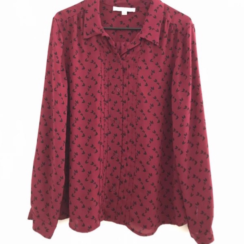 LOFT Butterfly Blouse